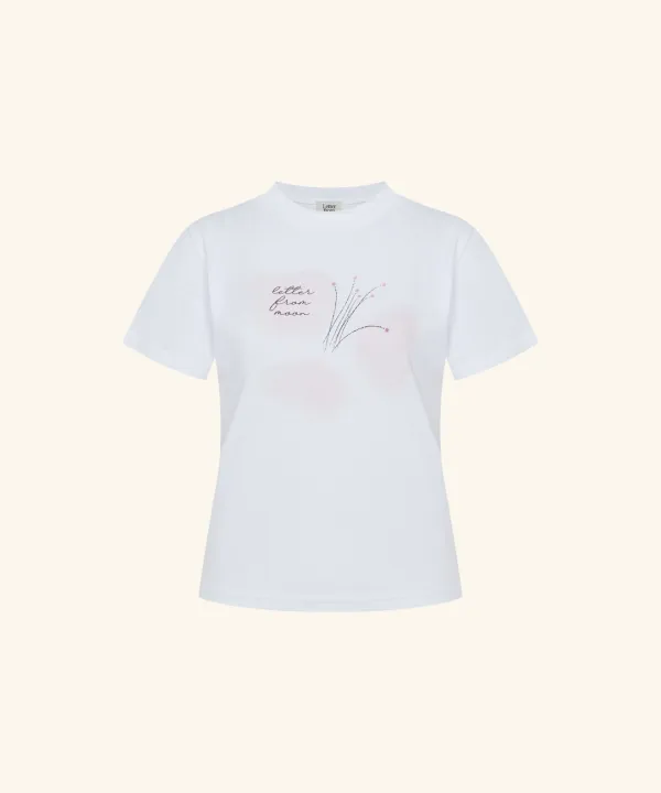 Flower Palette Short Sleeve T-Shirt ( White )