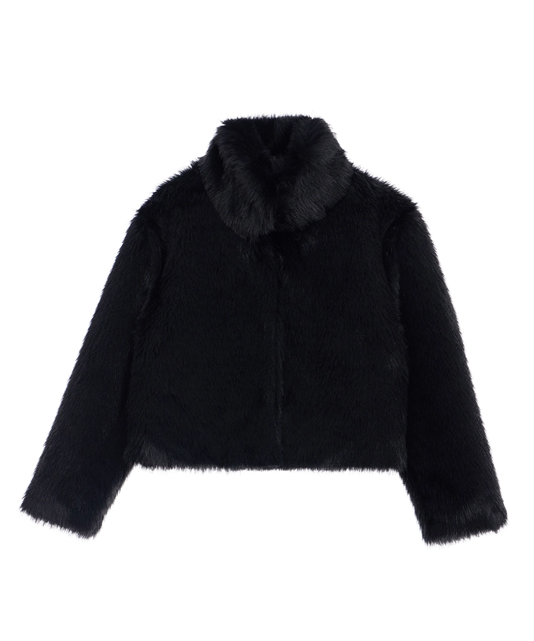 로제프란츠 Crop Mix Fur Jacket [Black] 상품 이미지 1