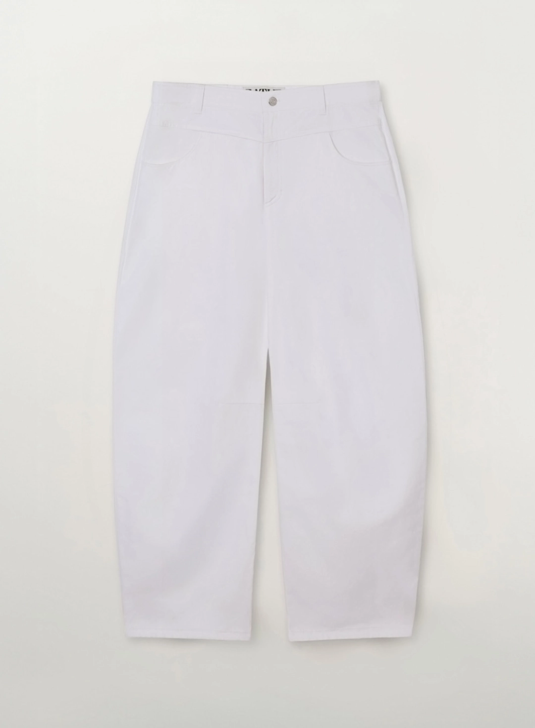 세터 [RIIZE\'s Pick] Cotton Curved Pants - White 상품 이미지 1