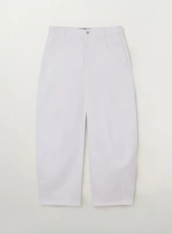 [RIIZE\'s Pick] Cotton Curved Pants - White