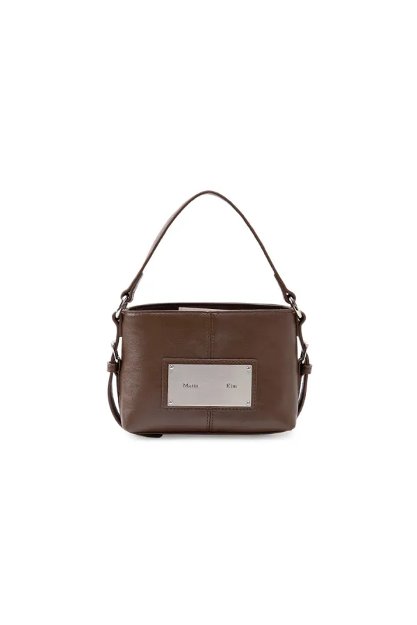 HANDLE MINI CROSS BAG IN BROWN