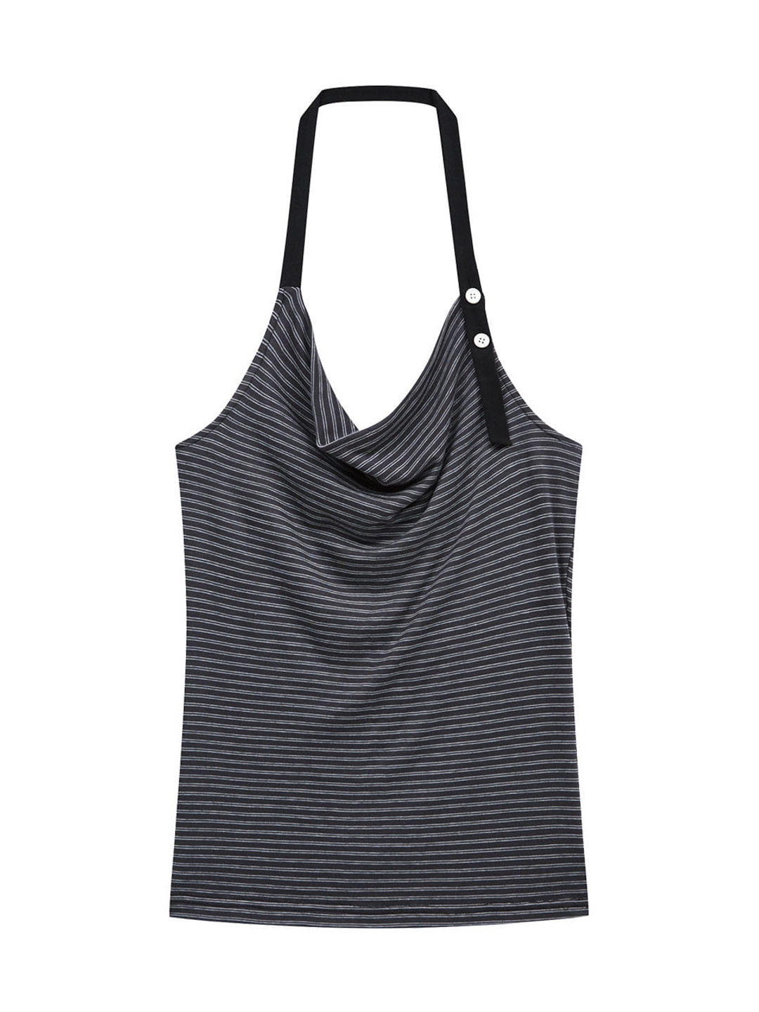 마가린핑거스 STRIPE HALTER TOP (CHARCOAL) 상품 이미지 1