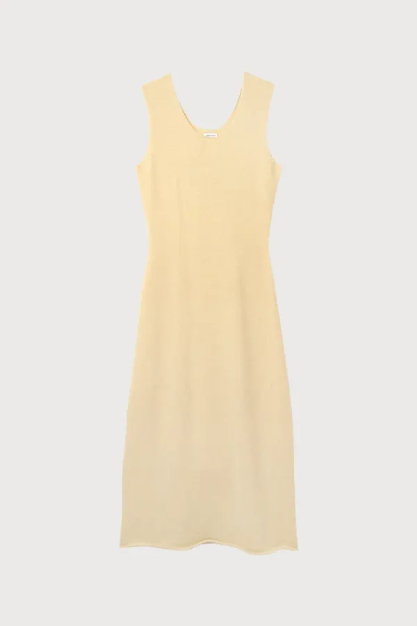Part.3 Wolegarment knit dress (butter/ black)