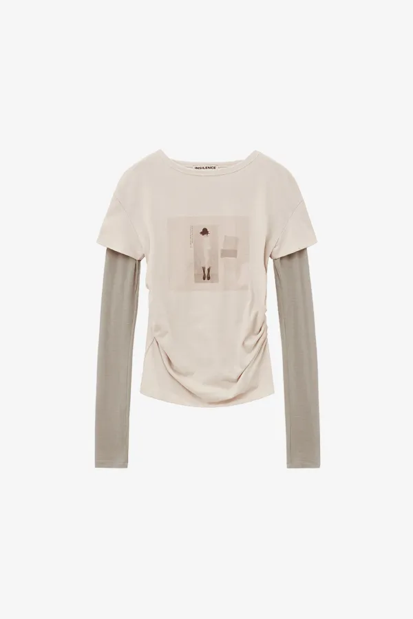 아카이빙 드레이핑 롱슬리브 ASH BEIGE
