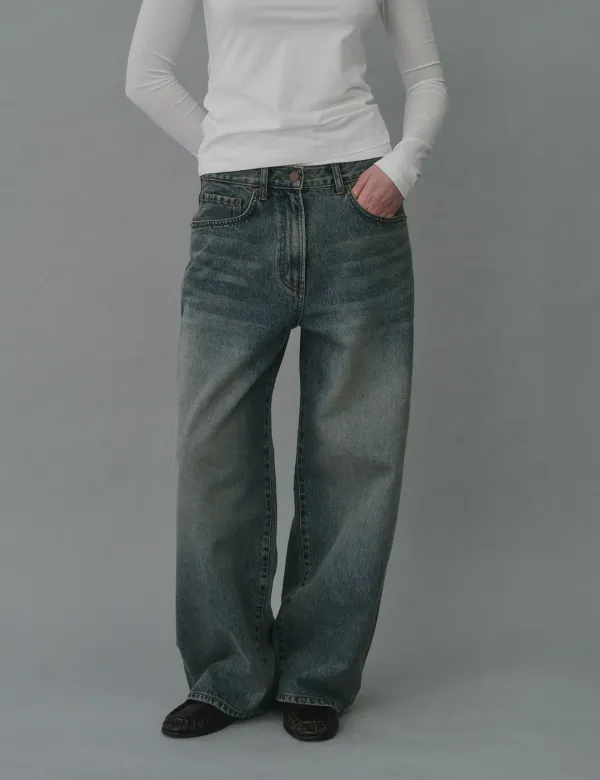 2nd / Barrel Leg Denim (Vintage Blue)