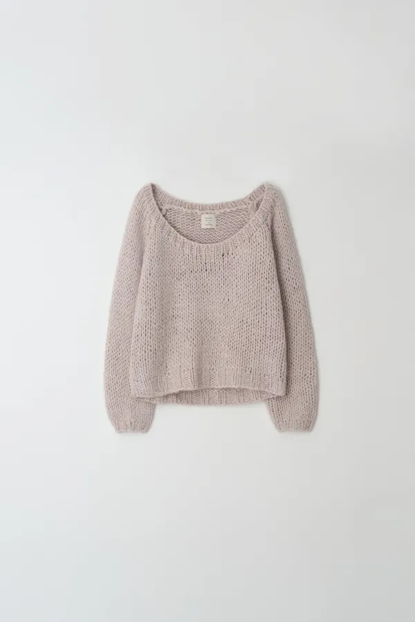 handmade scoop pullover (lavender)