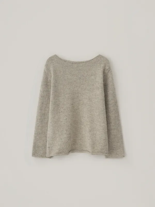 [10.2 예약 배송] Organic Cotton Boatneck Knit - Beige