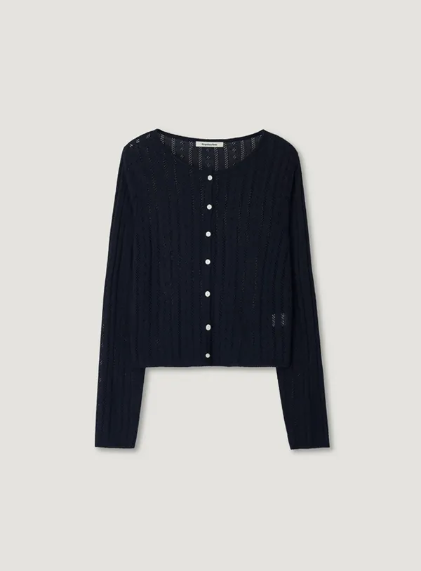 FLO PUNCHING CARDIGAN_NAVY