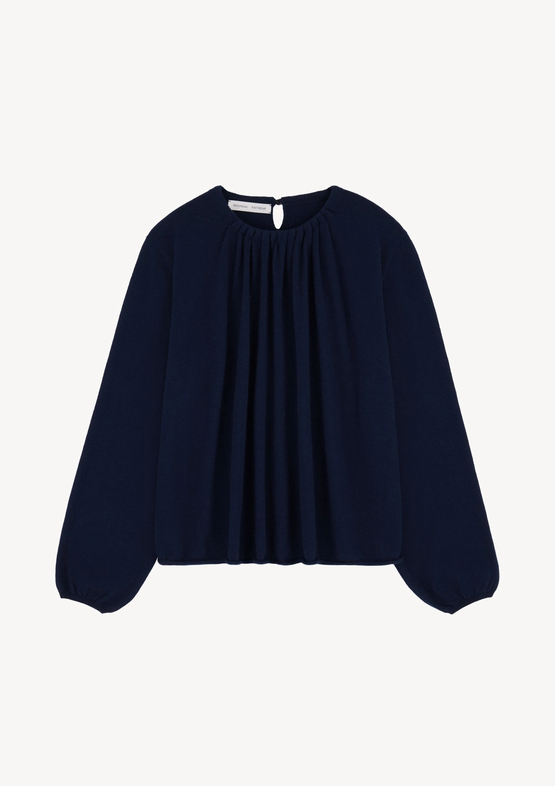 문달 Sille Shirring Knit in Navy 상품 이미지 1