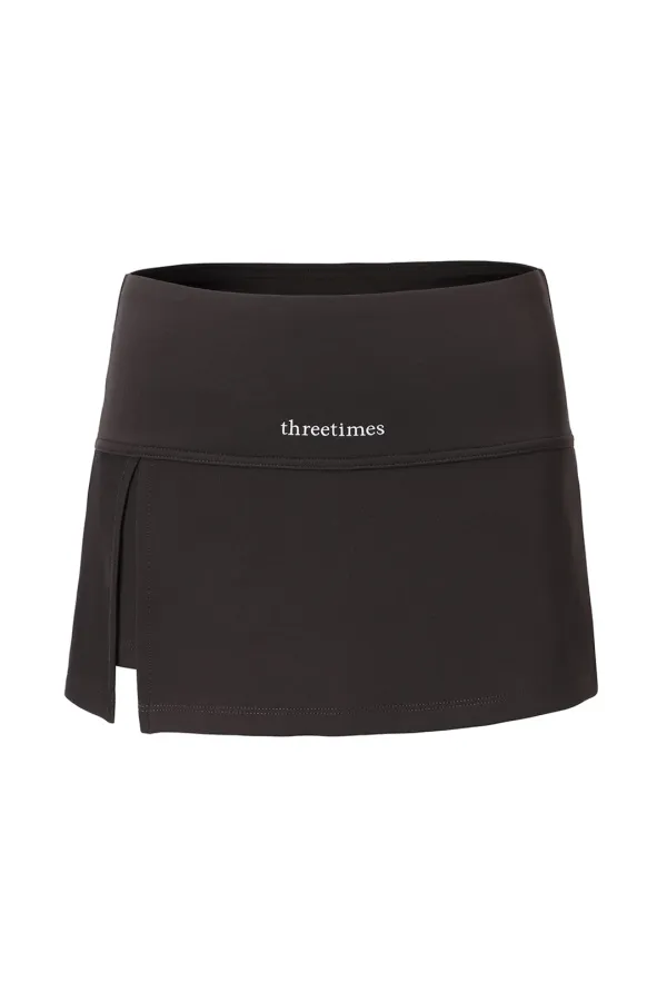 Athletic slit skirt