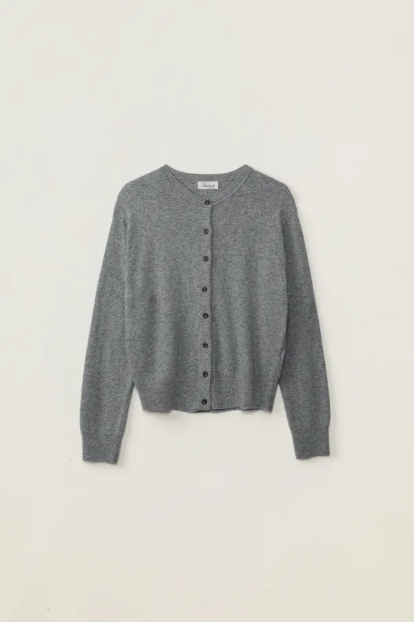EMMVE KNIT CARDIGAN_GRAY