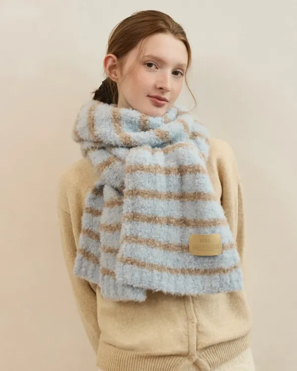 [권은비 착용] Bubbly stripe long muffler - 5color