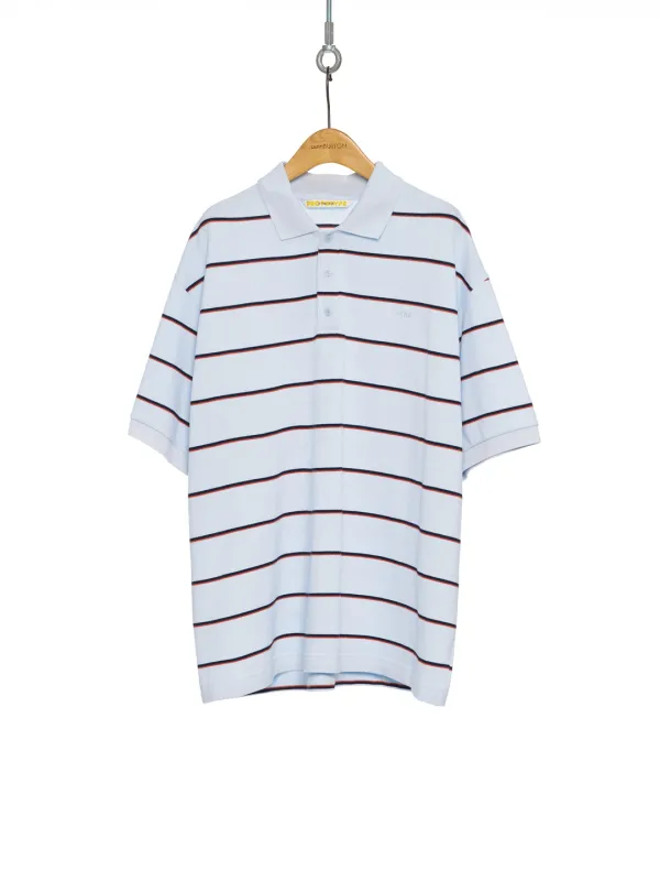 PF25 BLUE STRIPE PIQUE TOP