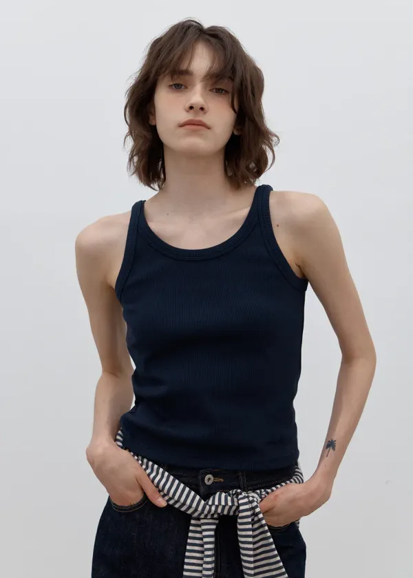 [27차] Sleeveless top (navy)