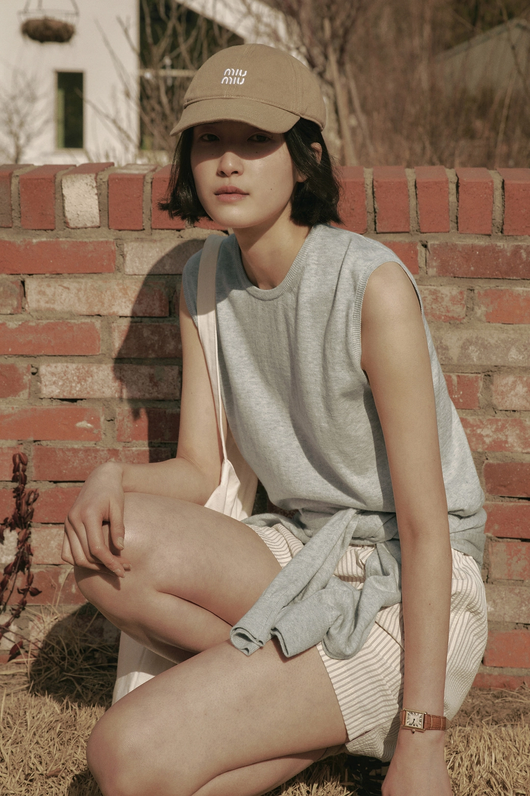 세이지먼트 CLARA COTTON SILK VEST_MELANGE 상품 이미지 2