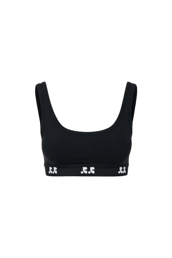 RR LOGO BAND BRA - BLACK