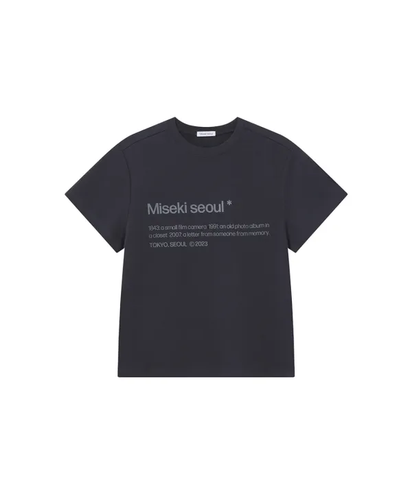 [Exclusive] Misekiseoul short sleeves CHARCOAL