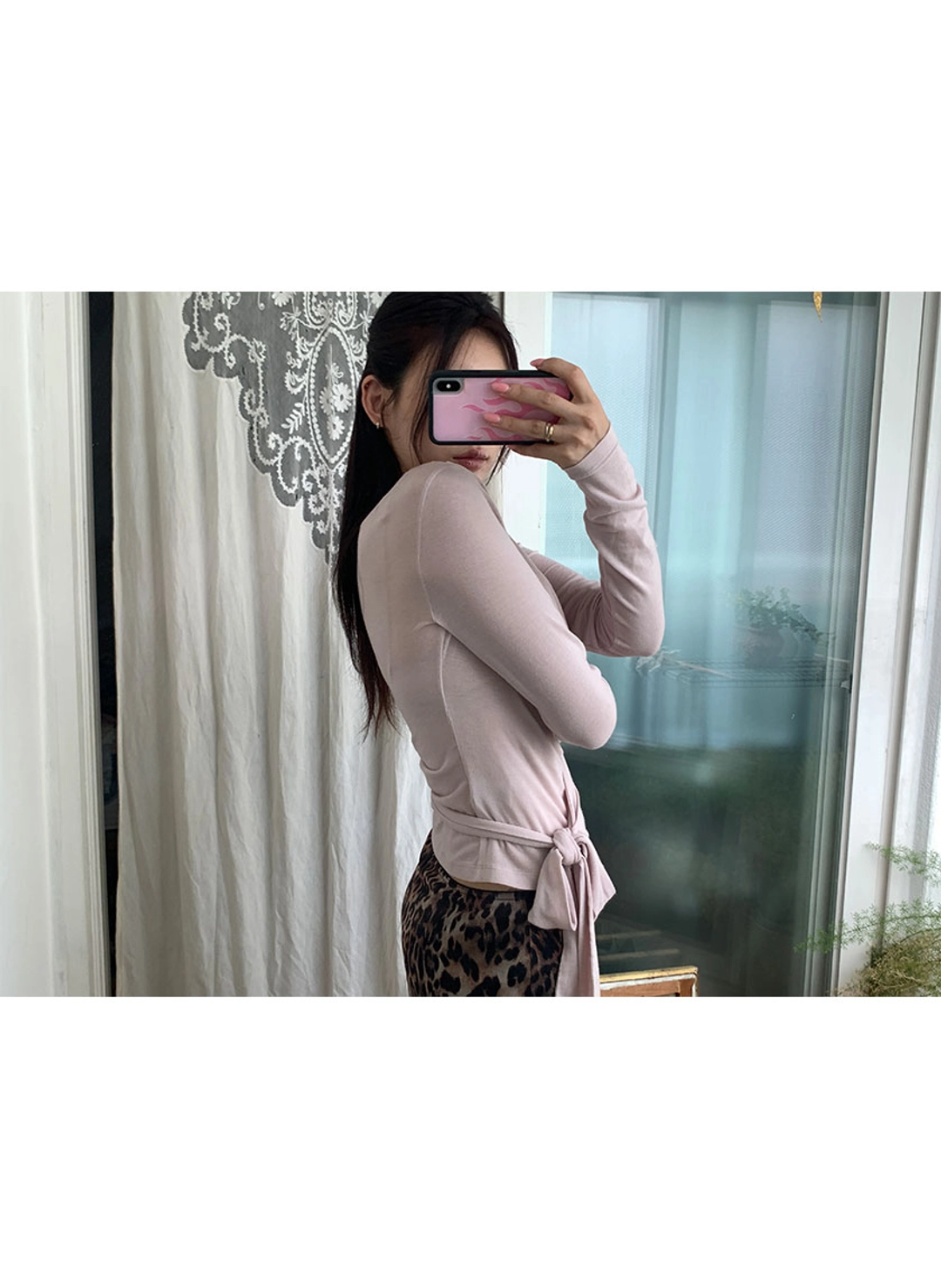루루서울 Yogurt Off Shoulder Top (Baby Pink) 상품 이미지 2