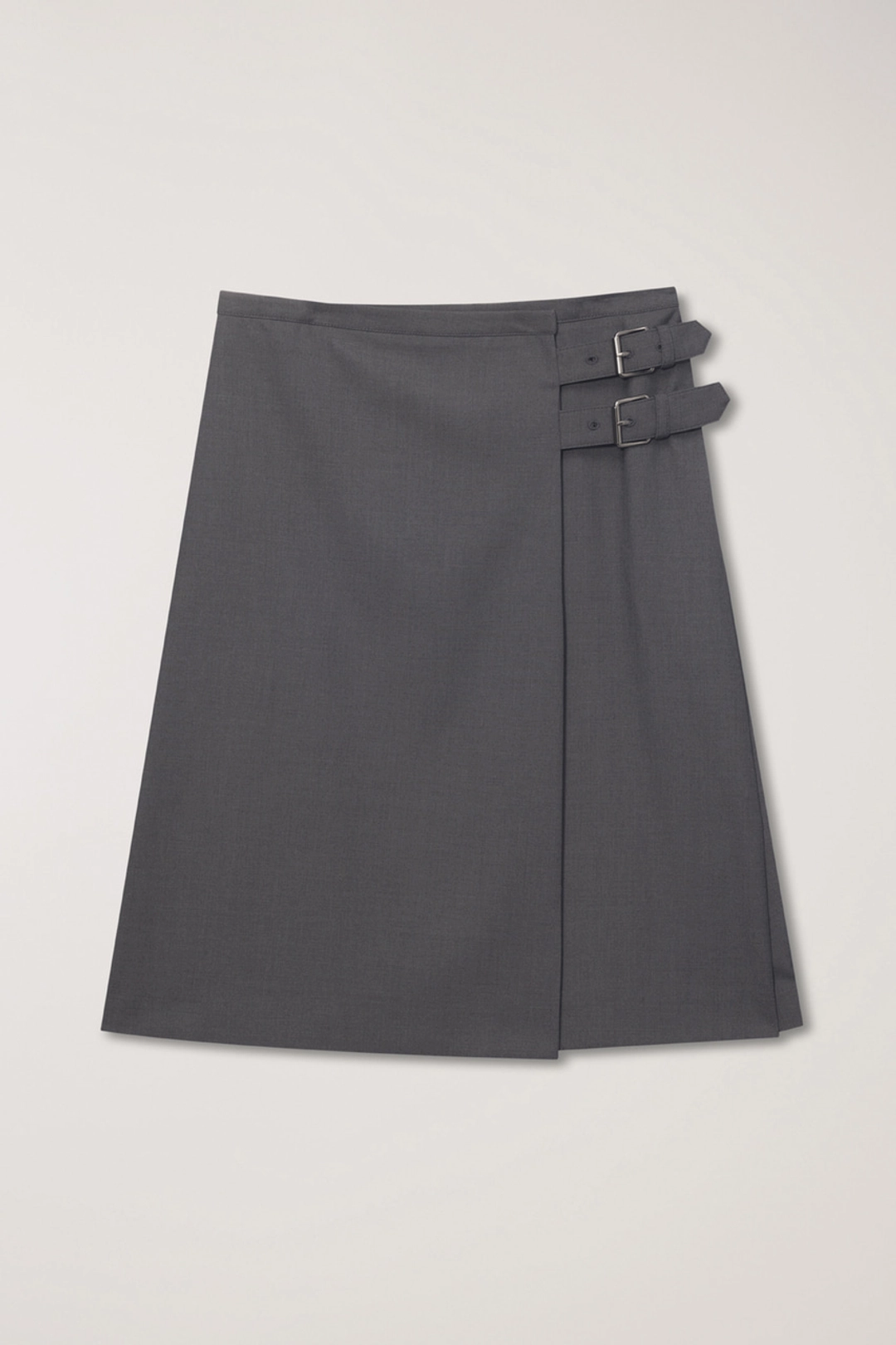 던스트 PLEATS MIDI SKIRT GREY_UDSK6A203G2 상품 이미지 1