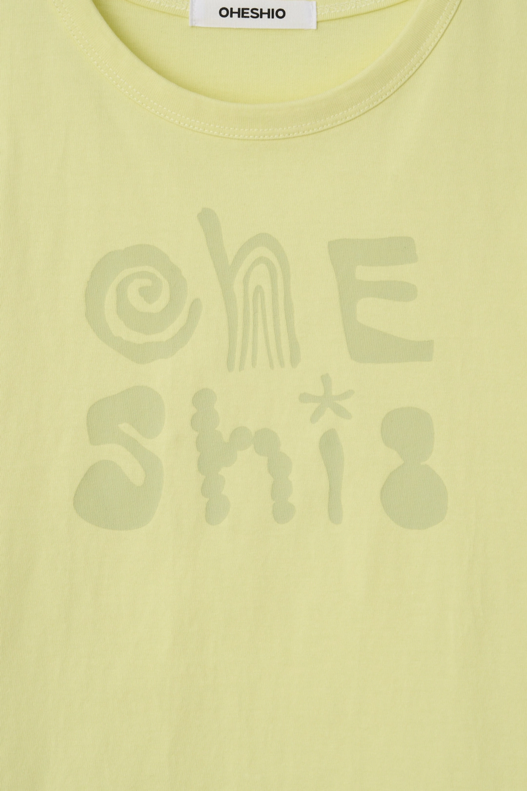 오헤시오 ART LOGO T-SHIRT, LEMON 상품 이미지 2