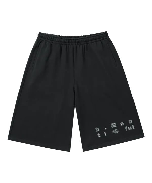 SAN SAN X b.E SWEATSHORTS [CHARCOAL]