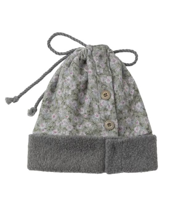 FLEECE NECK WARMER BEANIE [KHAKI]