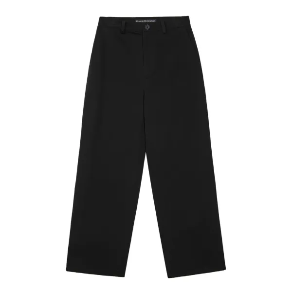 LOGO COTTON PANTS - BLACK