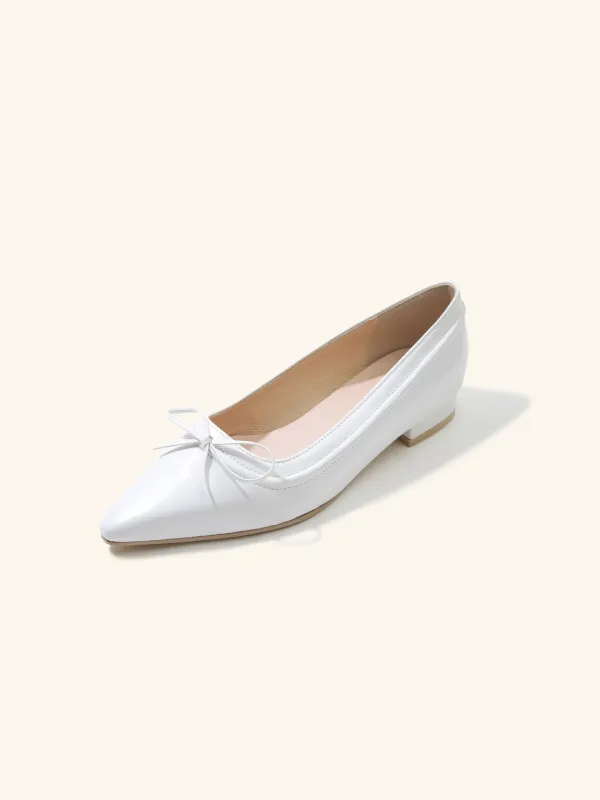 LINE RIBBON FLAT / 화이트