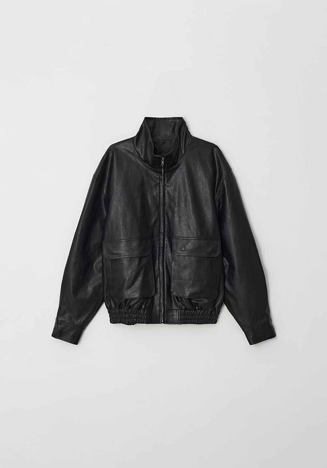이브세이지 High neck leather jacket 상품 이미지 1
