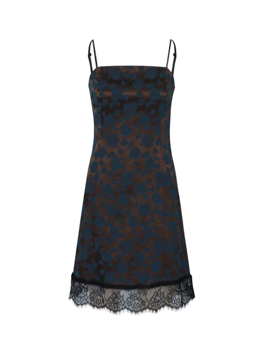 루루서울 West Jacquard Slim Midi Dress (Brown) 상품 이미지 3