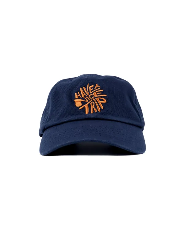 HNT Swirl Logo Ball Cap_Deep Blue