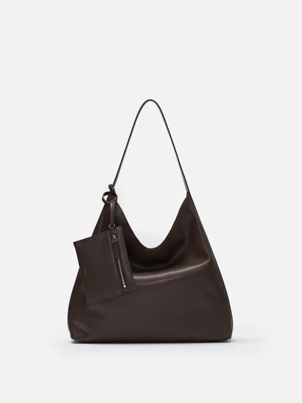 Pulpy hobo bag Umber