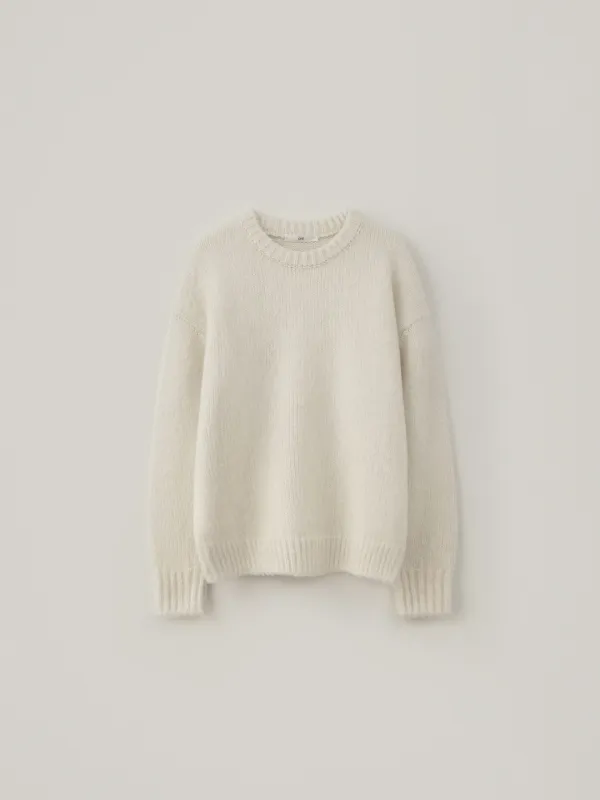 Alpaca Brushed Knit - Ivory