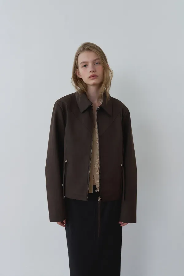 [26FW] WESTERN SUEDE JACKET_BROWN