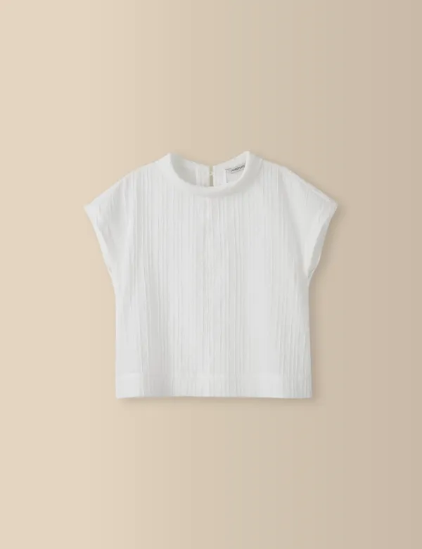 2nd / Riviera Pleats Blouse (White)