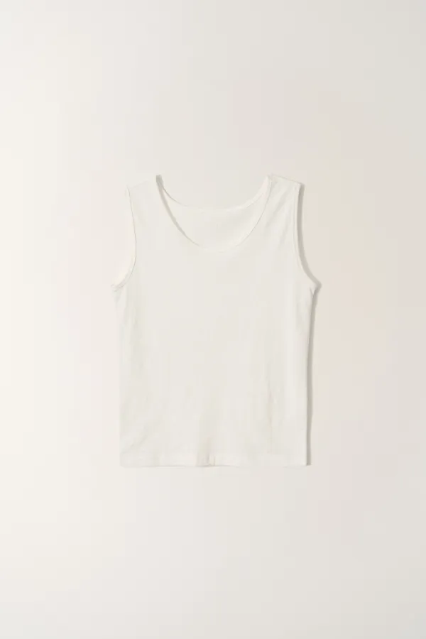 2ND / Soft cotton tank (White)