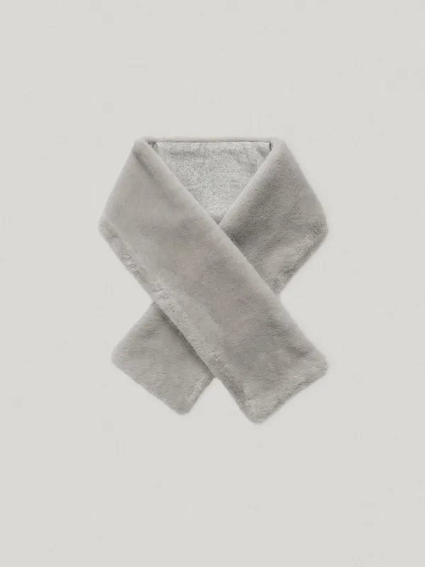 Meea Fur Scarf Gray (7th)