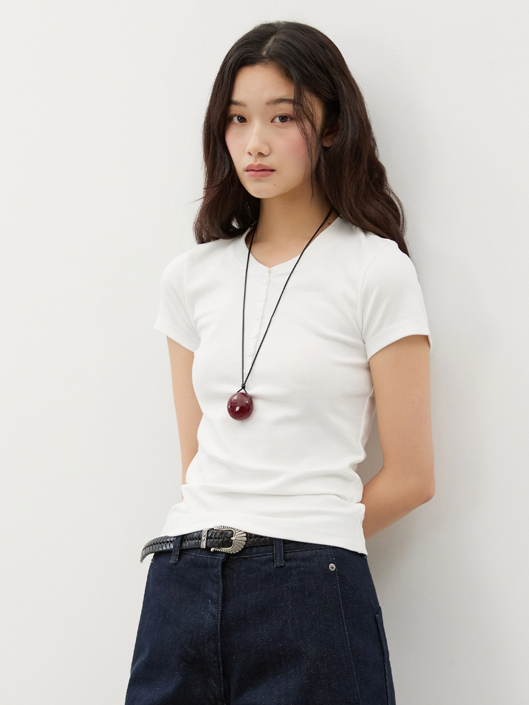 시티브리즈 컴포트 헨리넥 반팔 티셔츠_8COLORS 상품 이미지 2