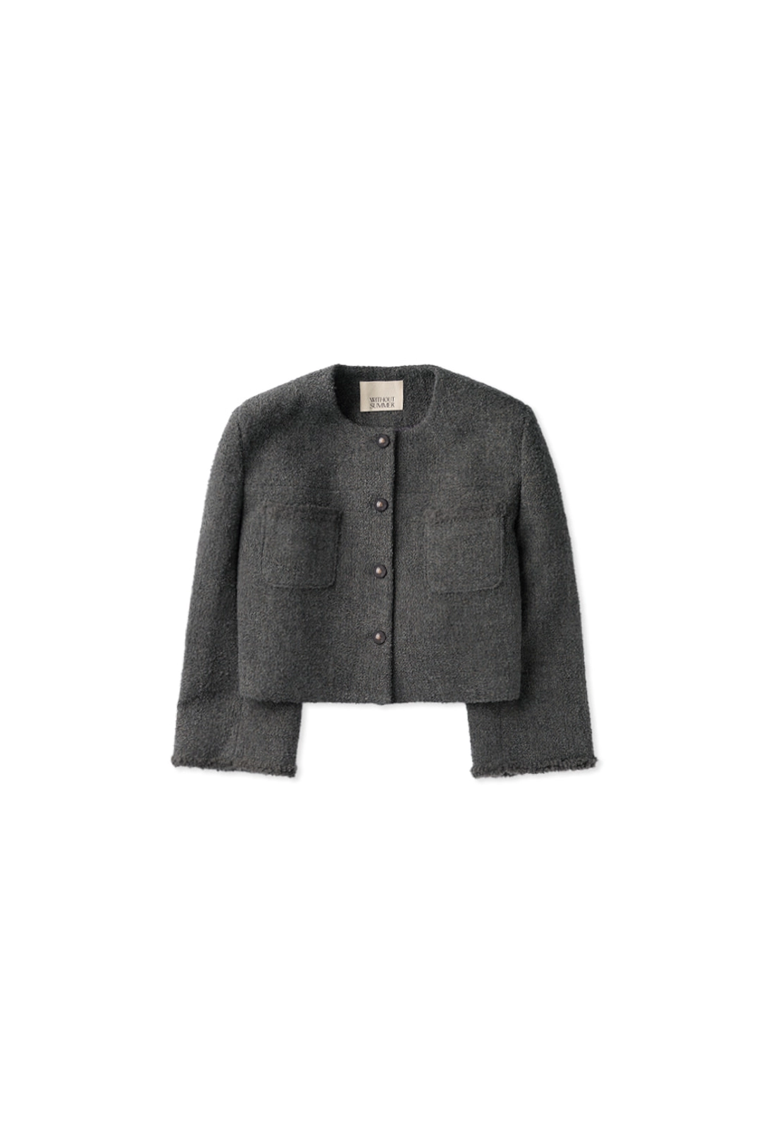 위드아웃썸머 Poem tweed jacket_gray 상품 이미지 3