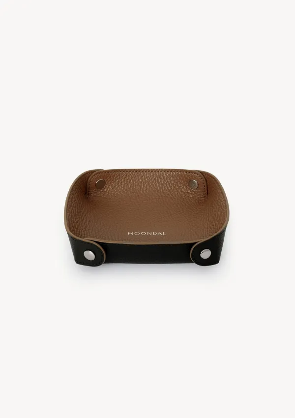 Leather Tray in Brown