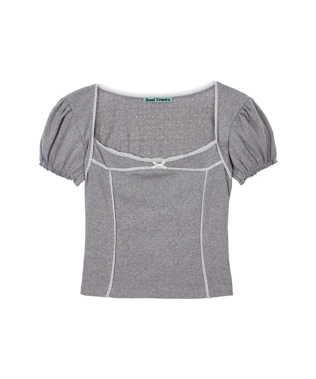 로제프란츠 Lace Line Puff T-shirt [Gray] 상품 이미지 1