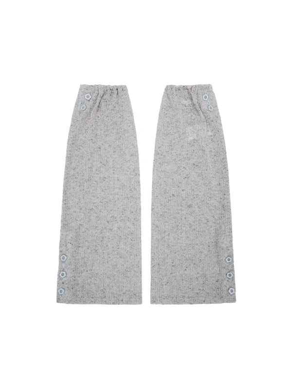 CROCHET LEG WARMER [LIGHT GREY]
