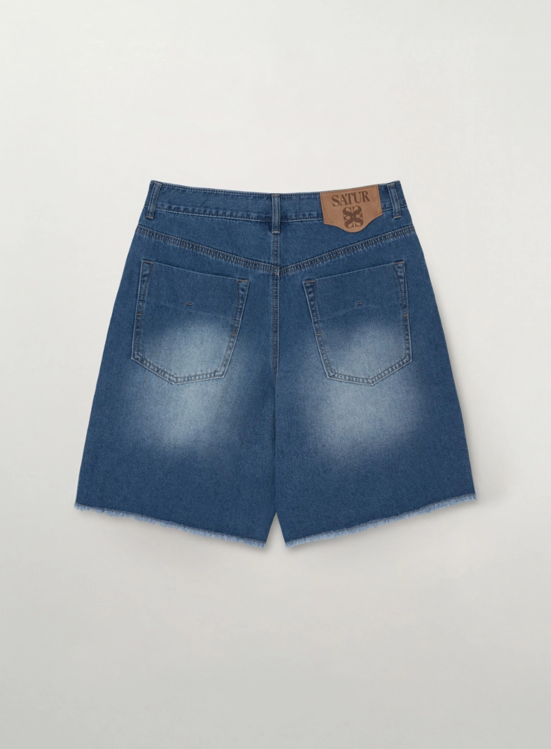 세터 Raw Edge Denim Shorts - Blue 상품 이미지 2