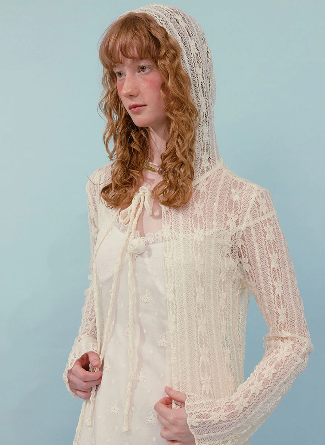 루루서울 Lace Maxi Cardigan (Ivory) 상품 이미지 2