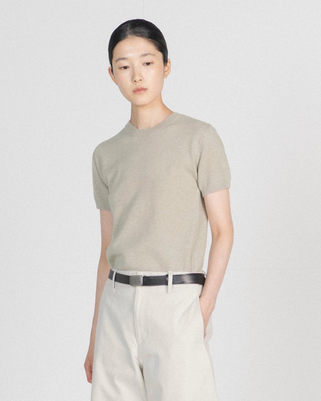 브라운야드 W Half Knit, Oatmeal 상품 이미지 2