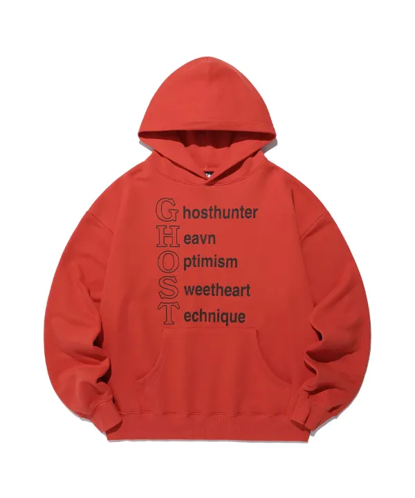 line poem hoodie[red]