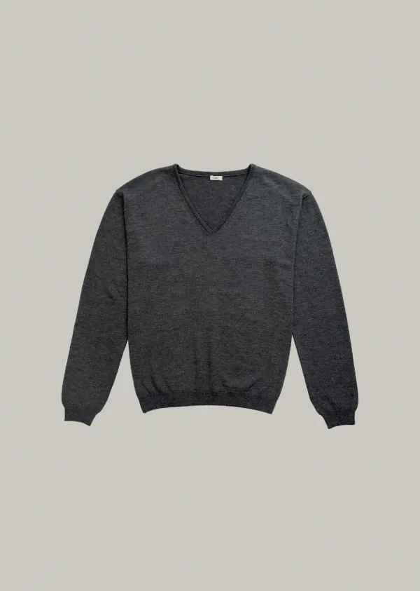 lejour v-neck knit (charcoal)