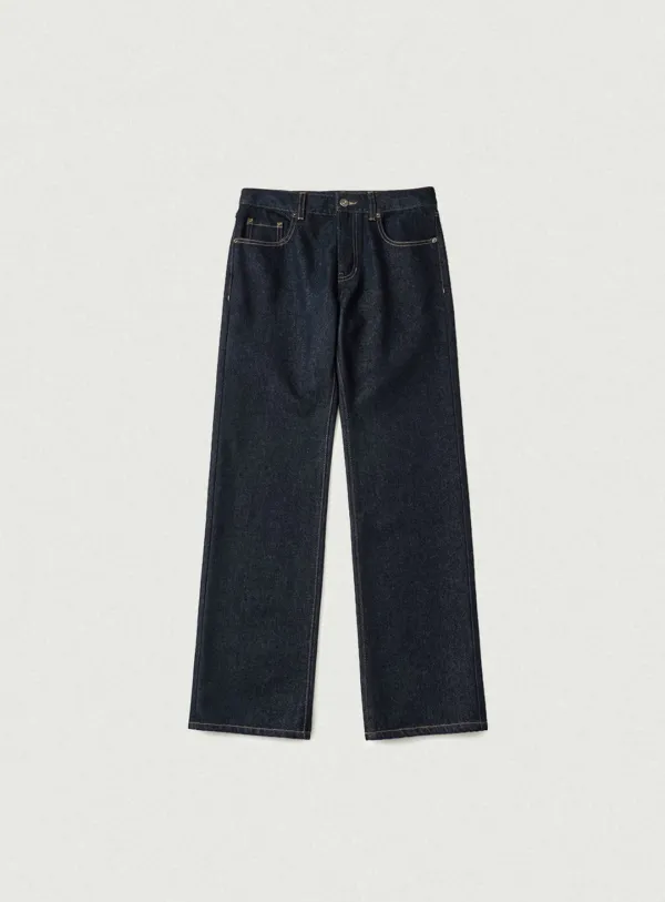 Voe Curved Denim Pants_Deep Navy