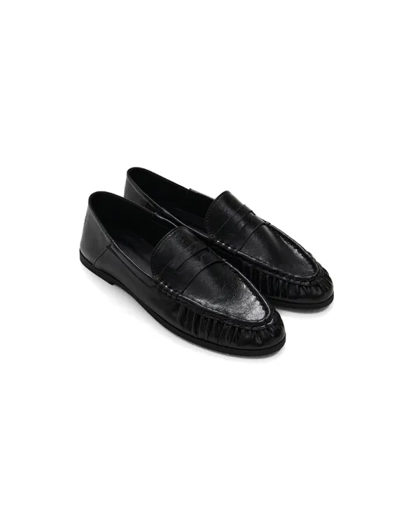 [5th] Soft Shirring Loafer [BLACK]