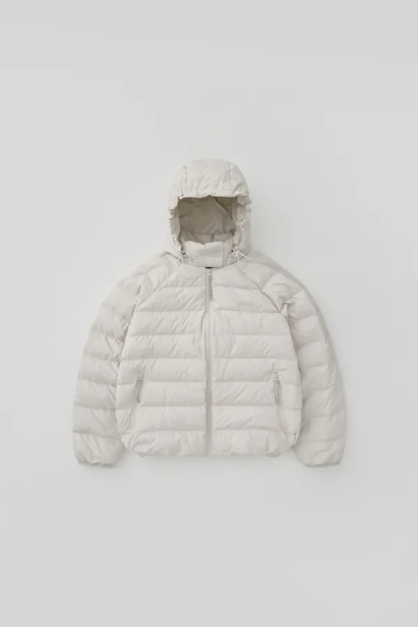 T/T Light hoodie goose puffer (cream)